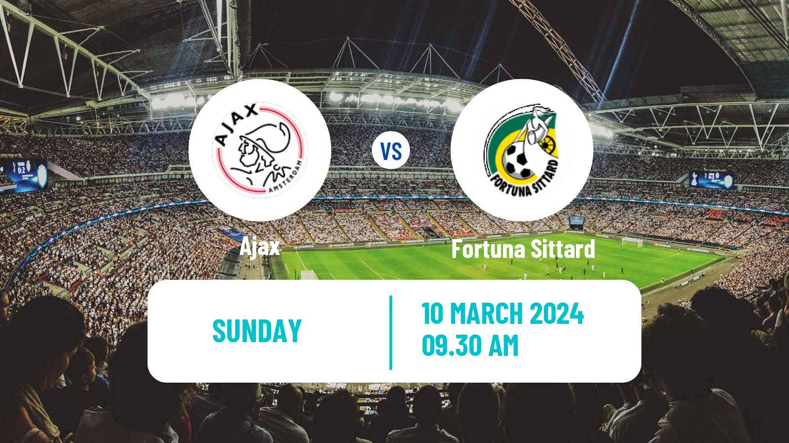 Soccer Dutch Eredivisie Ajax - Fortuna Sittard