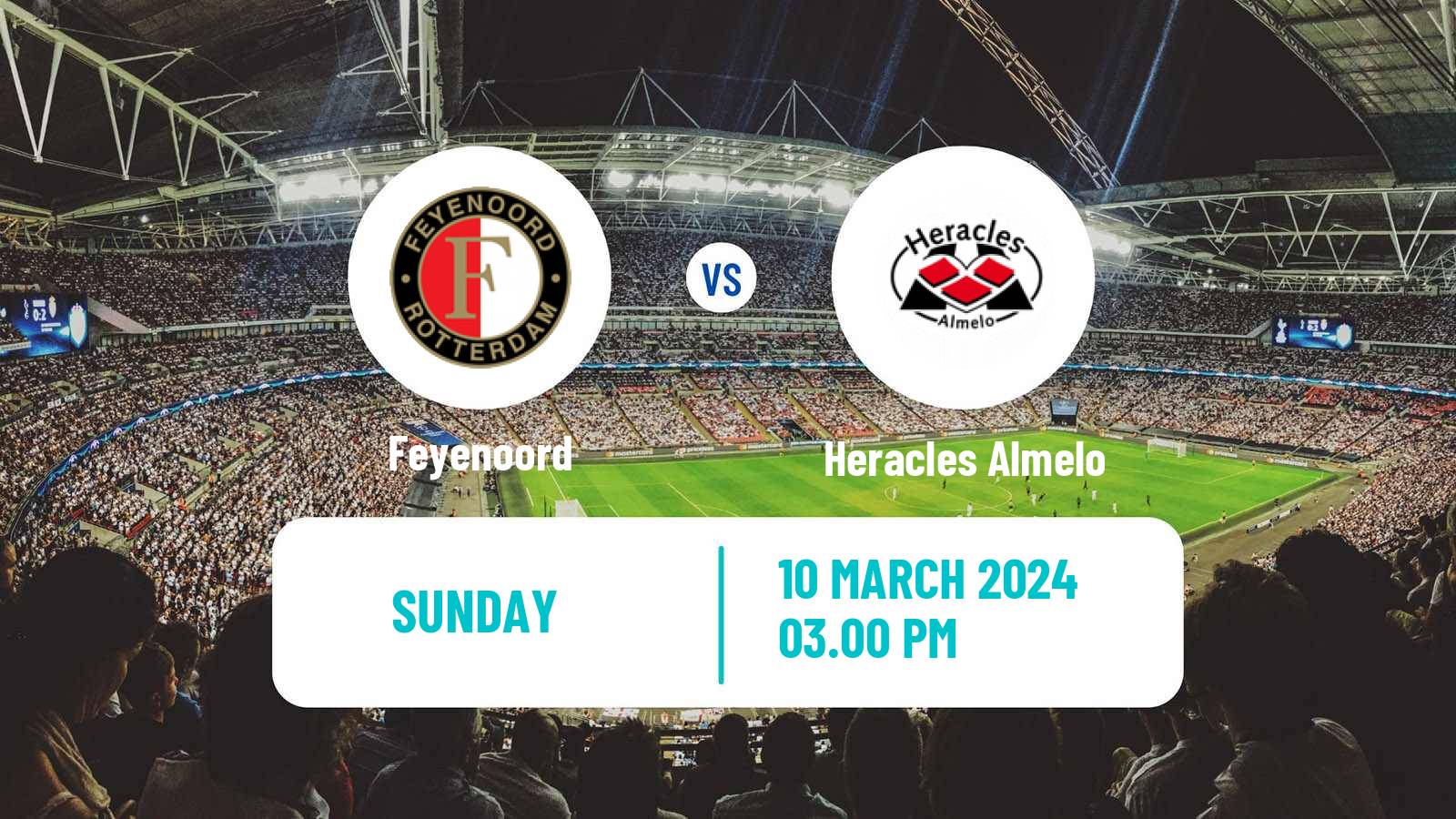 Soccer Dutch Eredivisie Feyenoord - Heracles Almelo