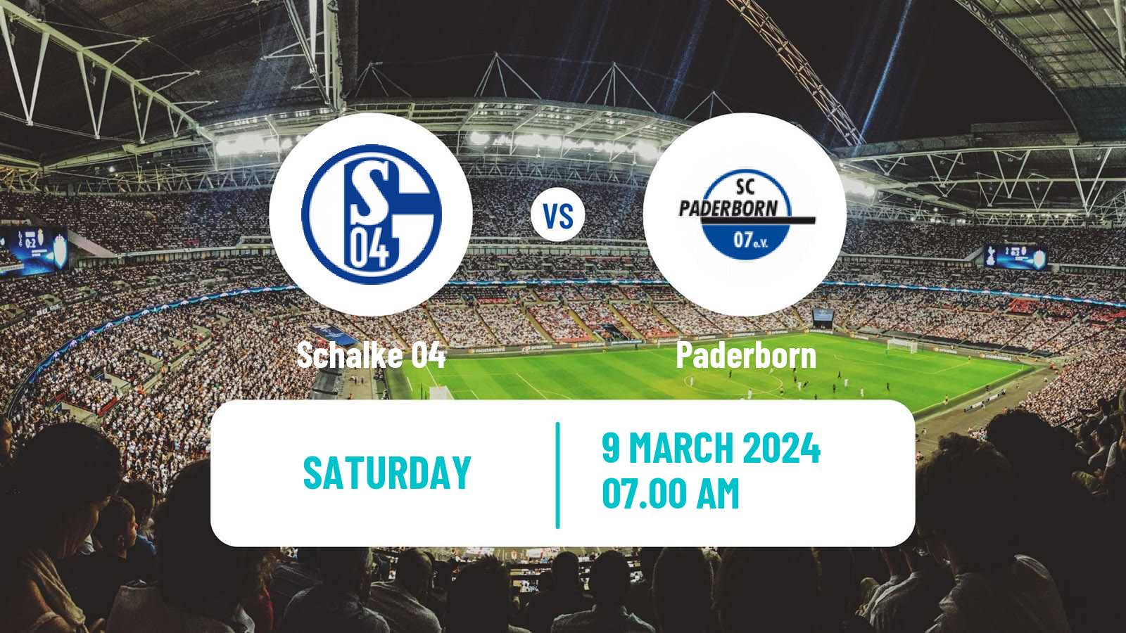 Soccer German 2 Bundesliga Schalke 04 - Paderborn