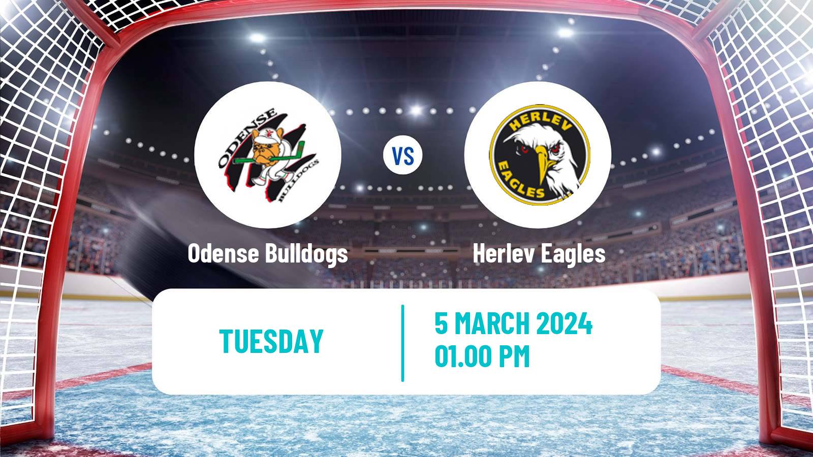 Hockey Danish Ishockey Ligaen Odense Bulldogs - Herlev Eagles