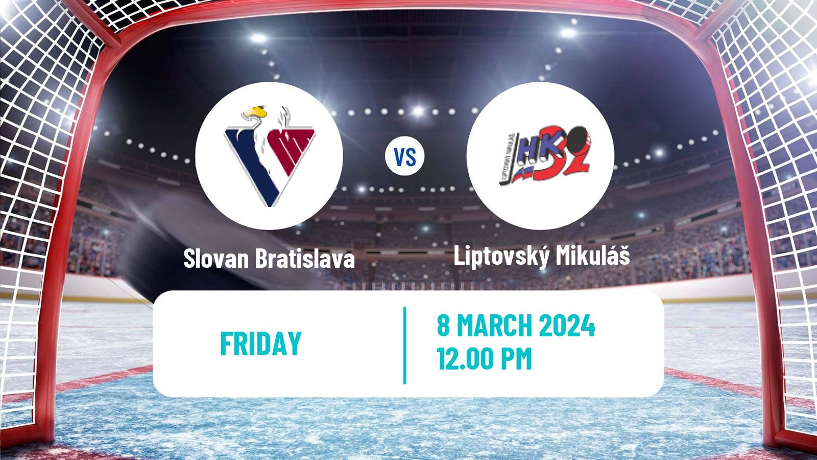 Hockey Slovak Extraliga Slovan Bratislava - Liptovský Mikuláš