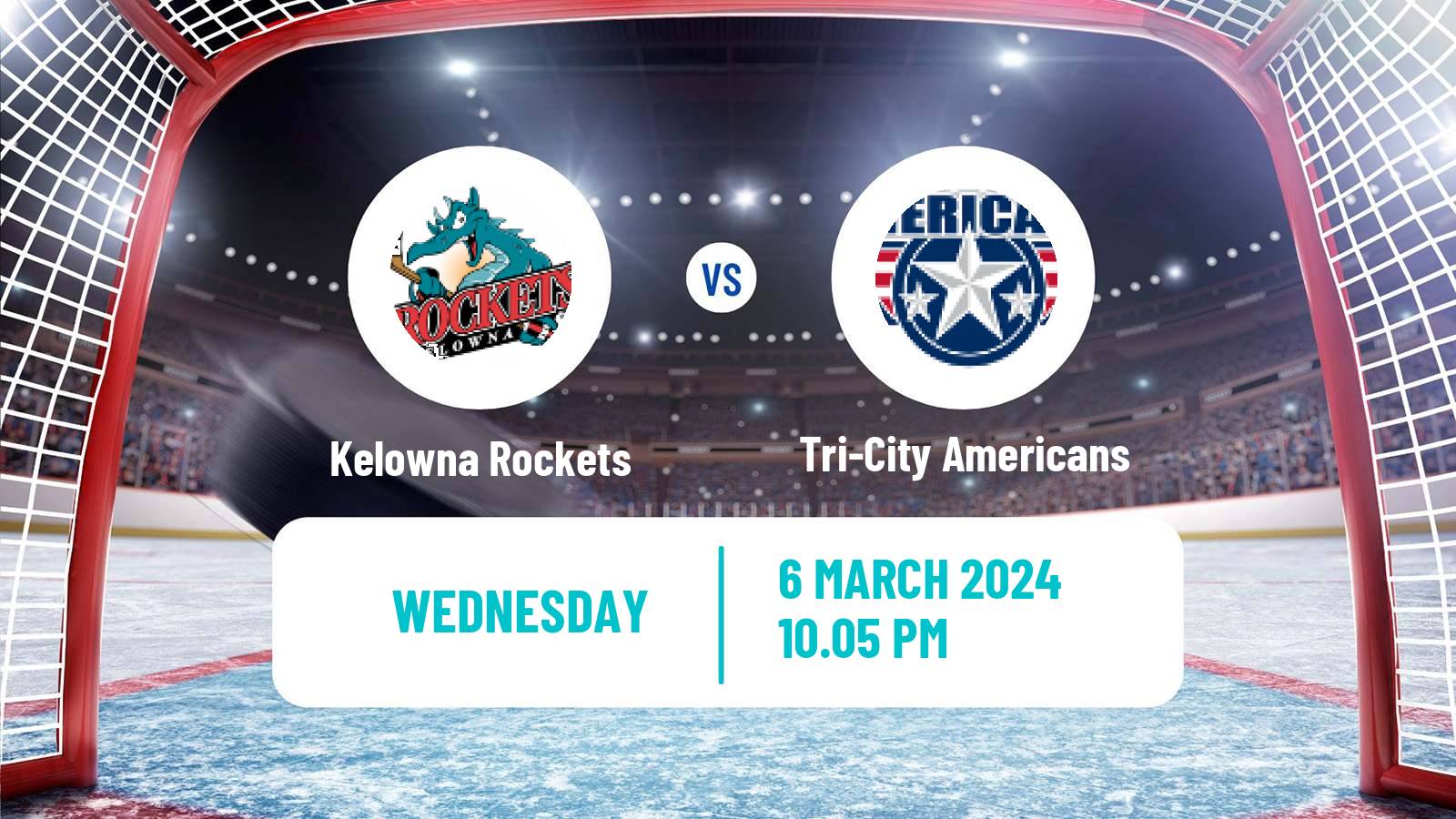 Hockey WHL Kelowna Rockets - Tri-City Americans