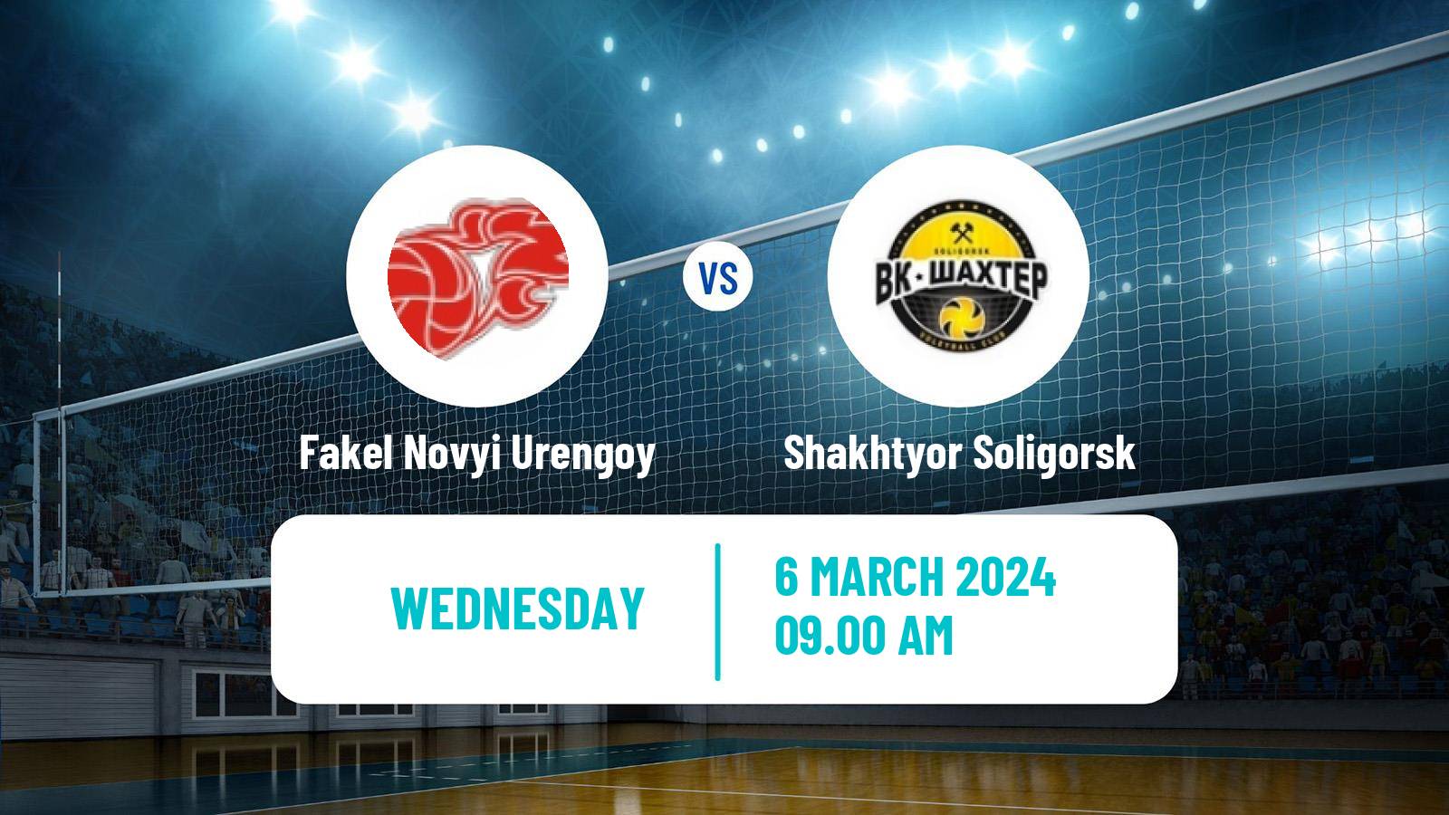 Volleyball Russian Super League Volleyball Fakel Novyi Urengoy - Shakhtyor Soligorsk