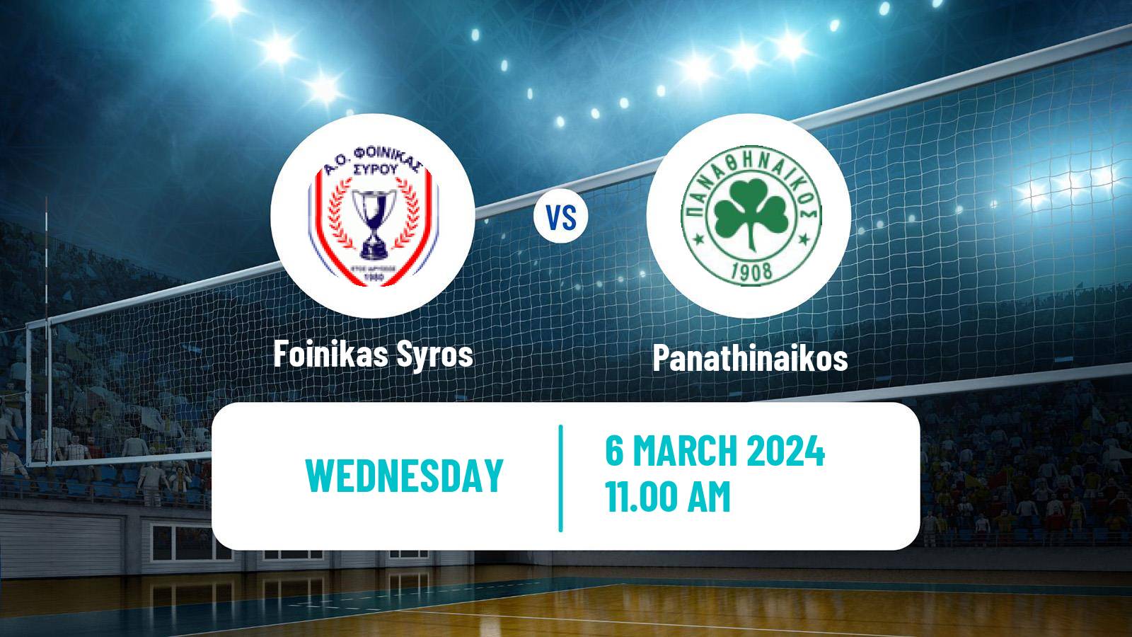 Volleyball Greek Cup Volleyball Foinikas Syros - Panathinaikos