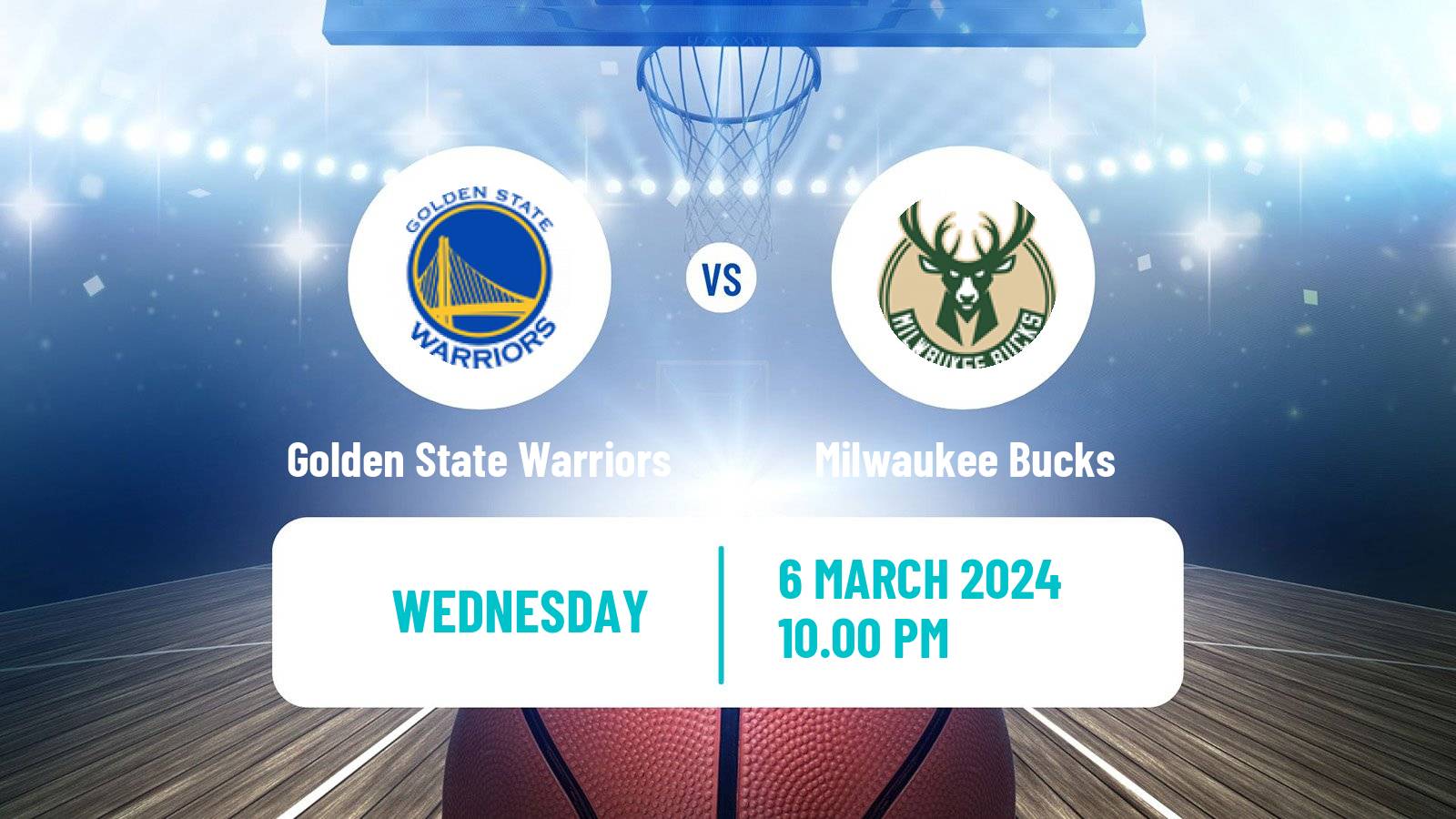 Basketball NBA Golden State Warriors - Milwaukee Bucks