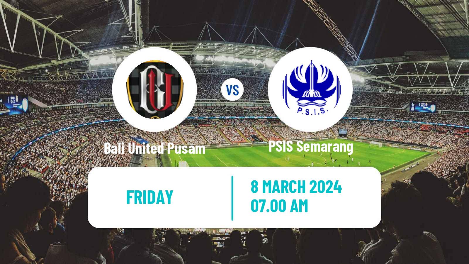 Soccer Indonesian Liga 1 Bali United Pusam - PSIS Semarang