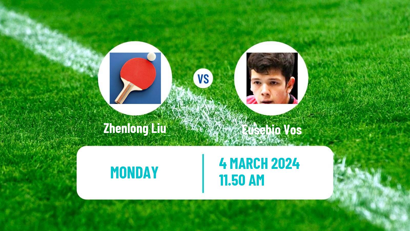 Table tennis Challenger Series Men Zhenlong Liu - Eusebio Vos
