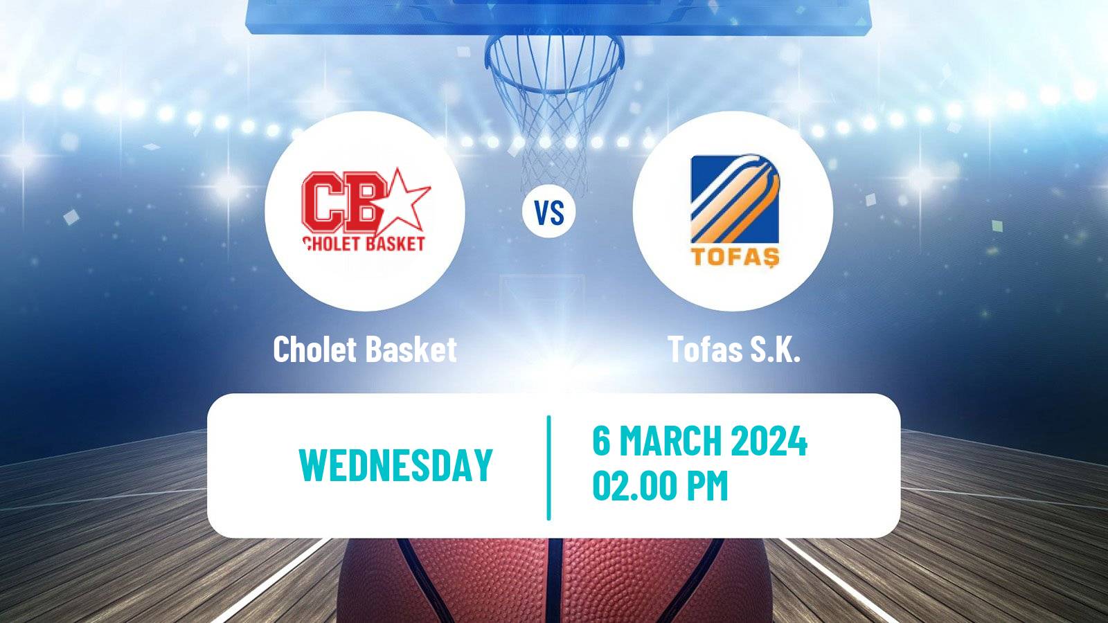 Basketball Champions League Basketball Cholet Basket - Tofaş