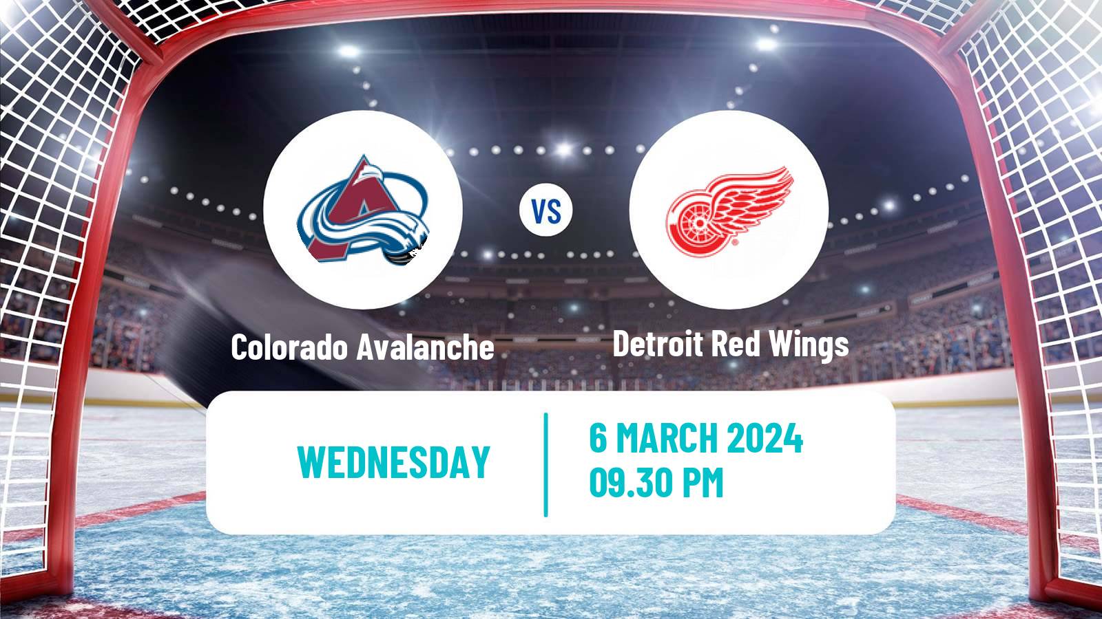 Hockey NHL Colorado Avalanche - Detroit Red Wings