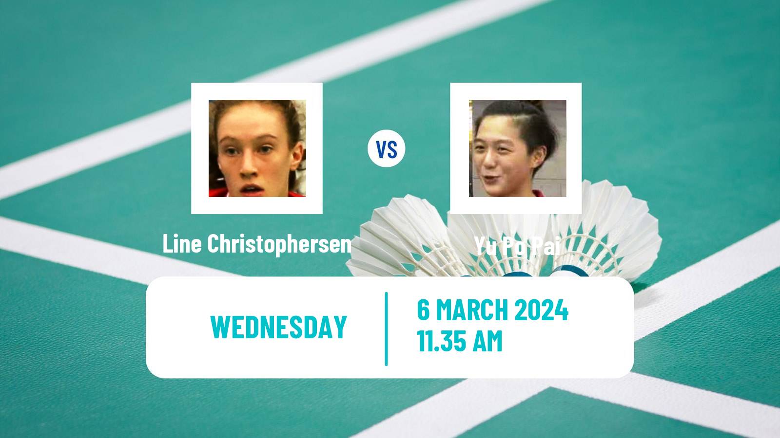 Badminton BWF World Tour French Open Women Line Christophersen - Yu Po Pai