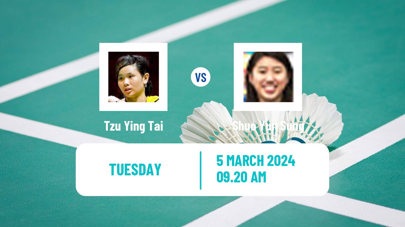 Badminton BWF World Tour French Open Women Tzu Ying Tai - Shuo Yun Sung