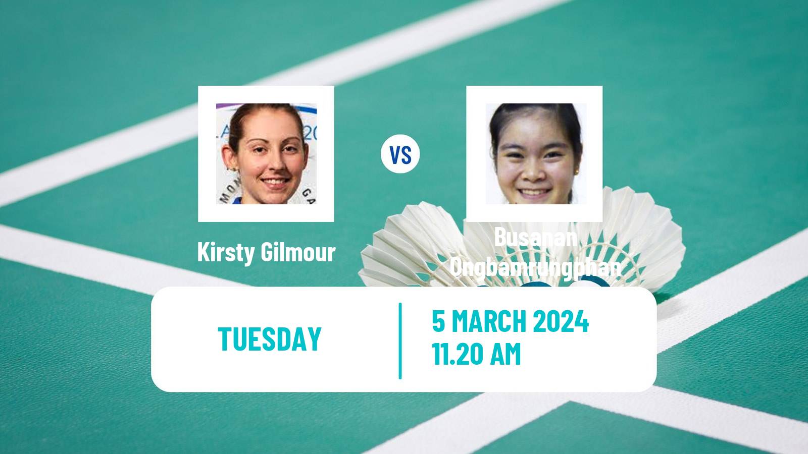 Badminton BWF World Tour French Open Women Kirsty Gilmour - Busanan Ongbamrungphan