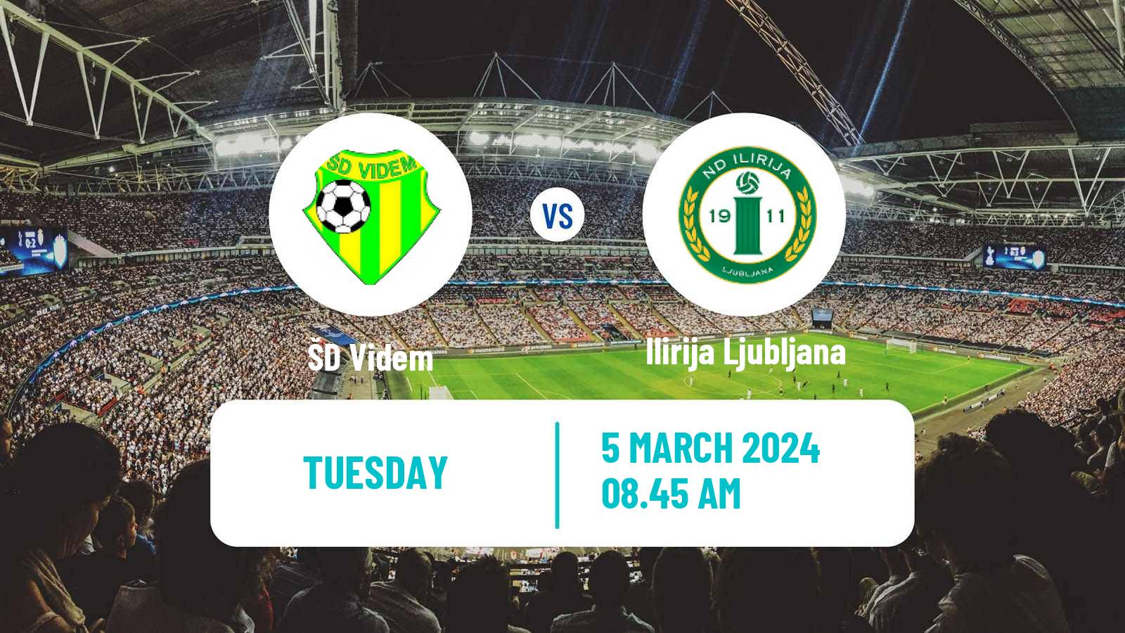 Soccer Slovenian Cup Videm - Ilirija Ljubljana