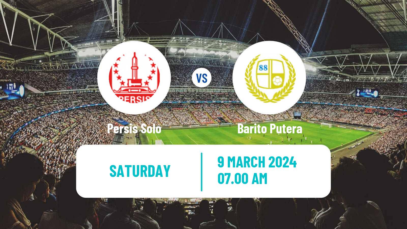 Soccer Indonesian Liga 1 Persis Solo - Barito Putera