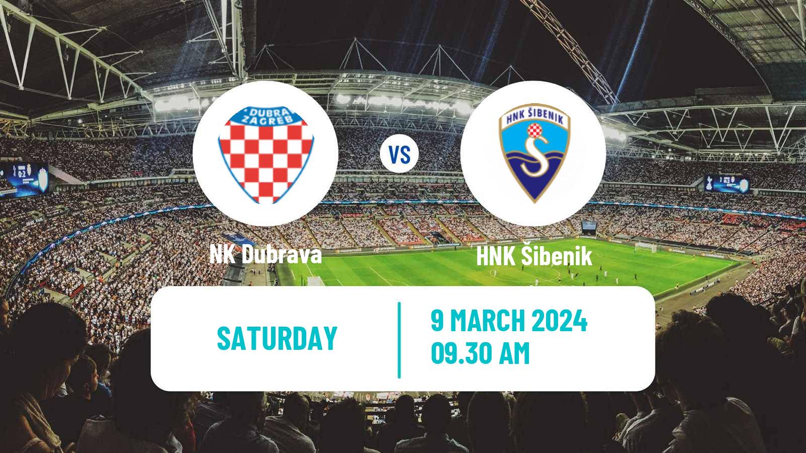 Soccer Croatian Prva NL Dubrava - Šibenik