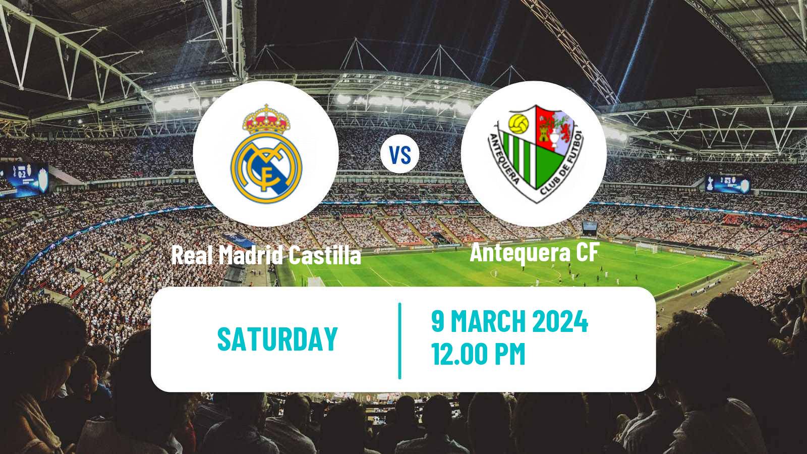 Soccer Spanish Primera RFEF Group 2 Real Madrid Castilla - Antequera