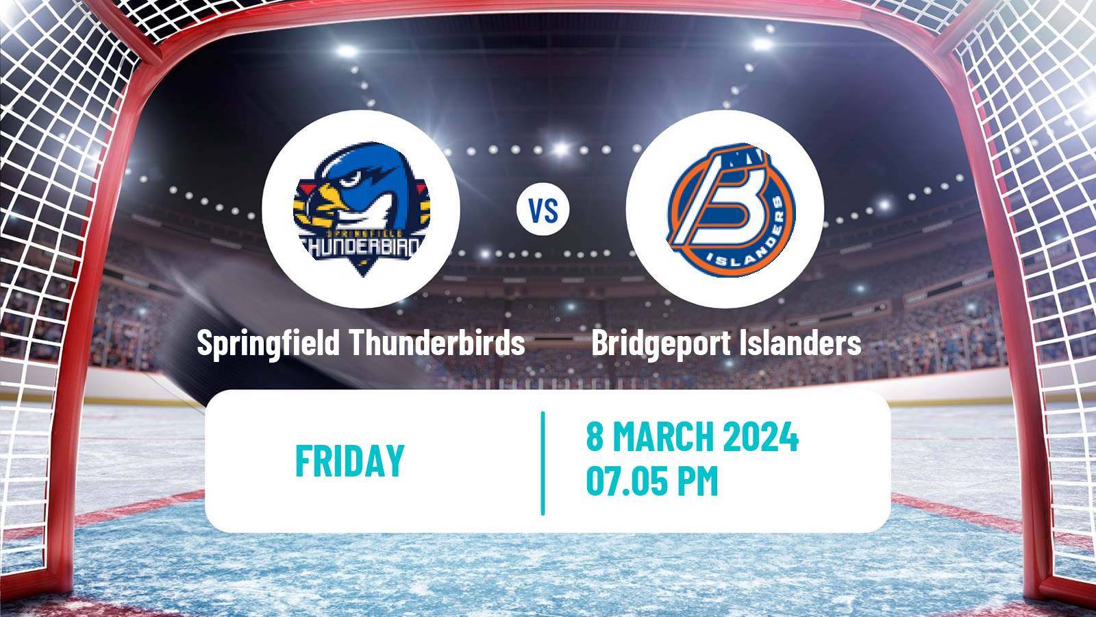 Hockey AHL Springfield Thunderbirds - Bridgeport Islanders