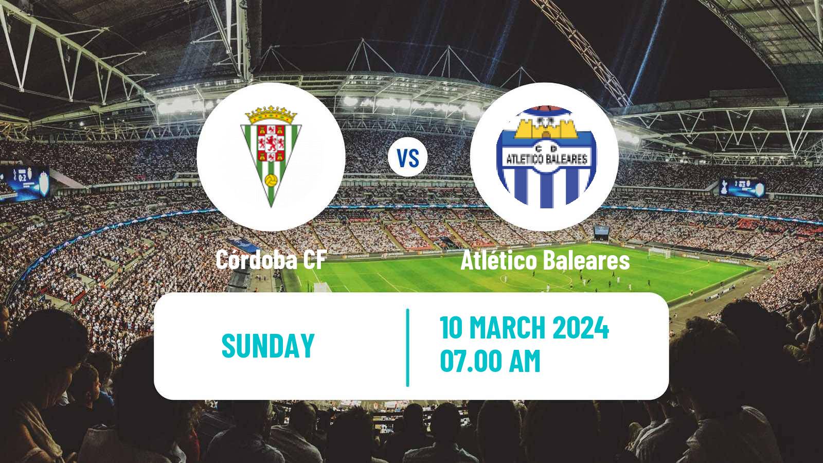 Soccer Spanish Primera RFEF Group 2 Córdoba - Atlético Baleares