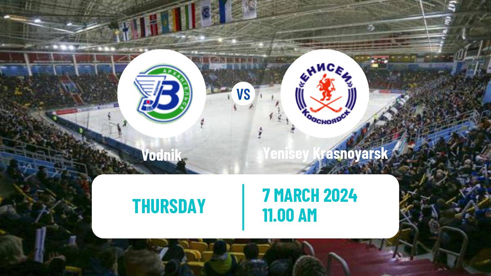 Bandy Russian Super League Bandy Vodnik - Yenisey Krasnoyarsk