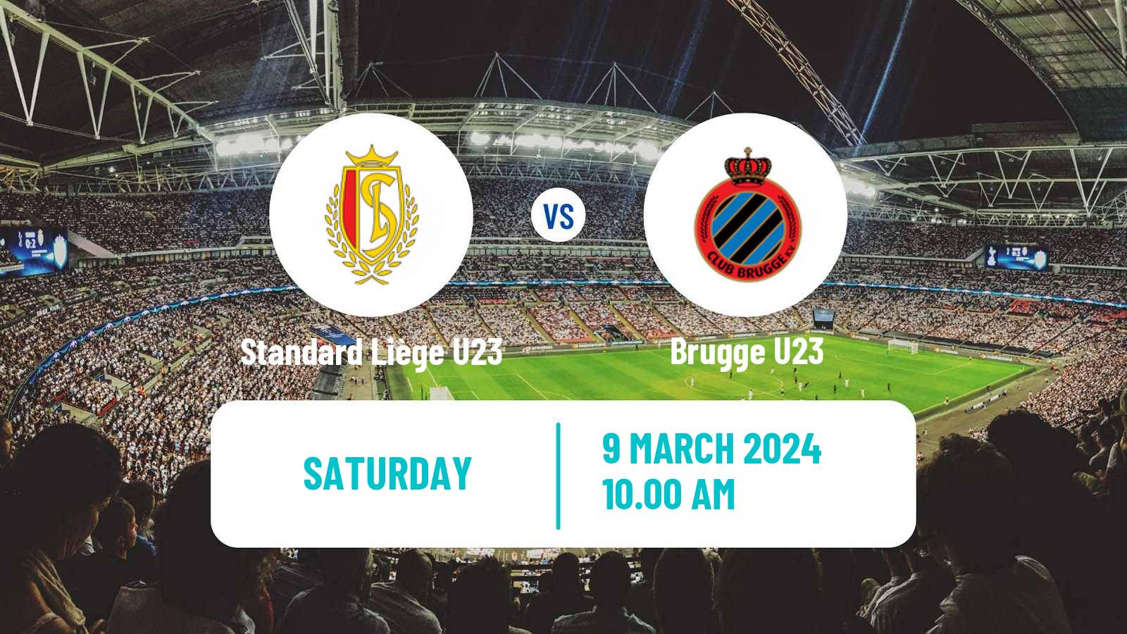 Soccer Belgian Сhallenger Pro League Standard Liège U23 - Brugge U23