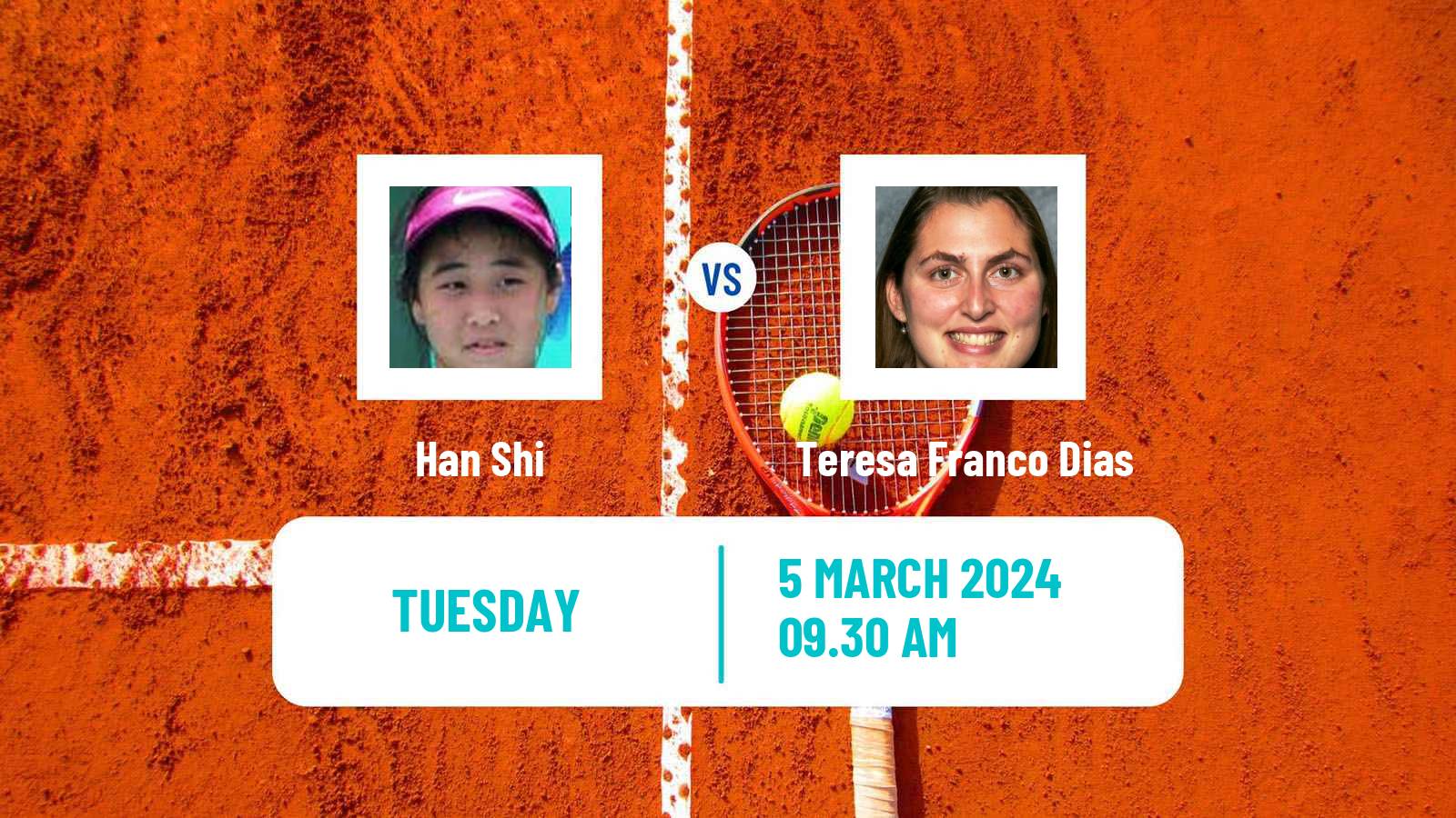 Tennis ITF W15 Monastir 8 Women 2024 Han Shi - Teresa Franco Dias