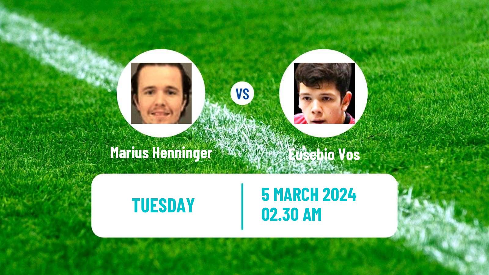 Table tennis Challenger Series Men Marius Henninger - Eusebio Vos