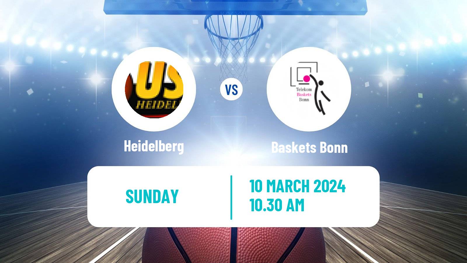 Basketball German BBL Heidelberg - Baskets Bonn
