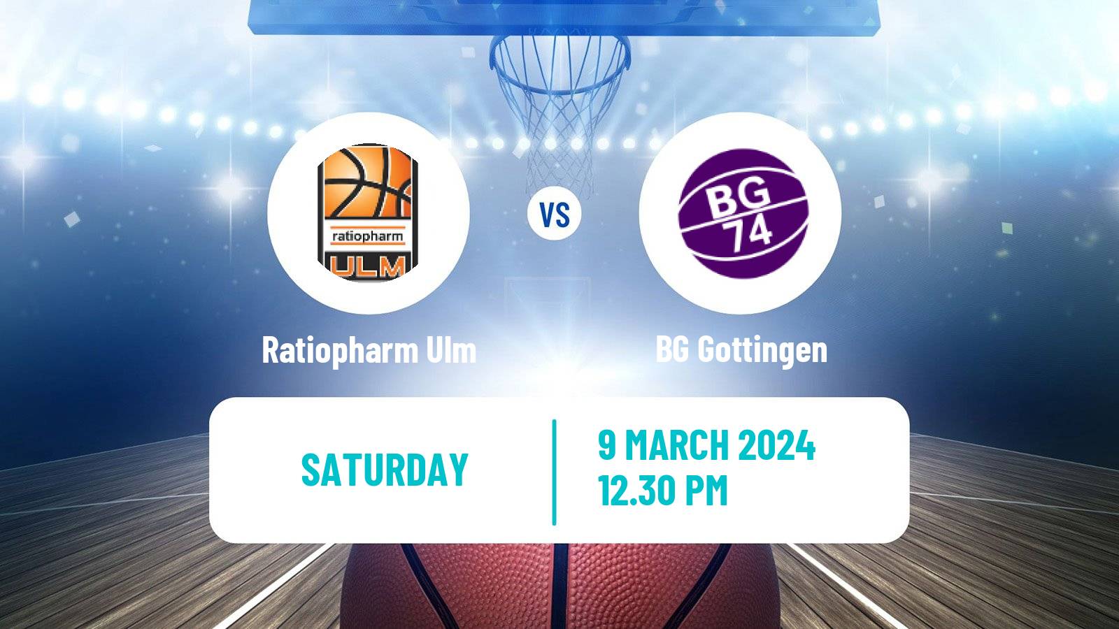 Basketball German BBL Ratiopharm Ulm - BG Göttingen