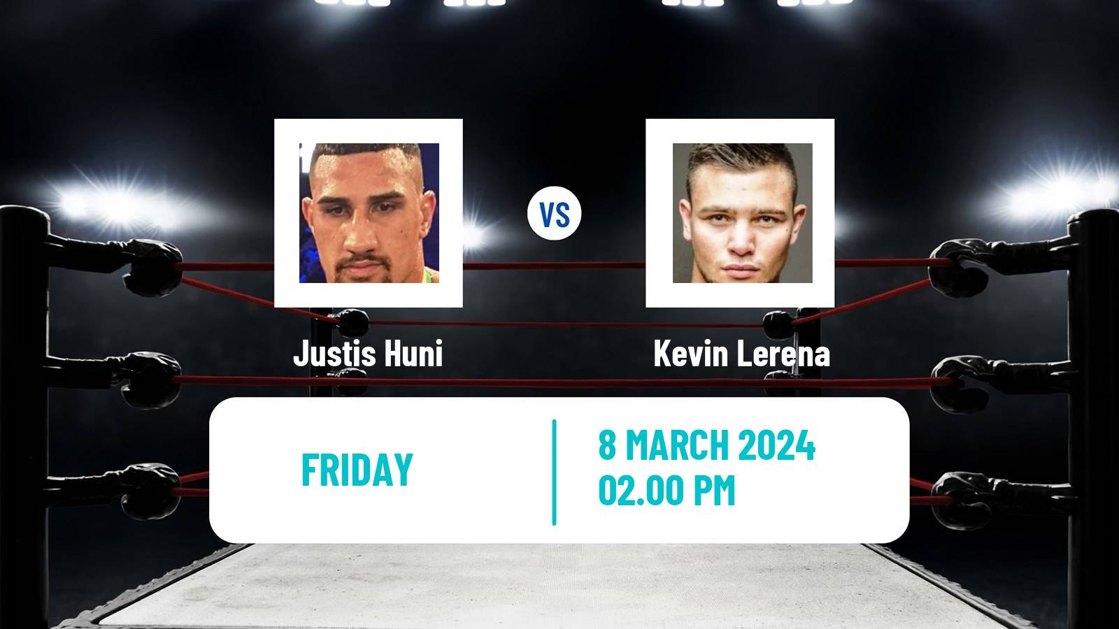 Boxing Heavyweight Others Matches Men Justis Huni - Kevin Lerena