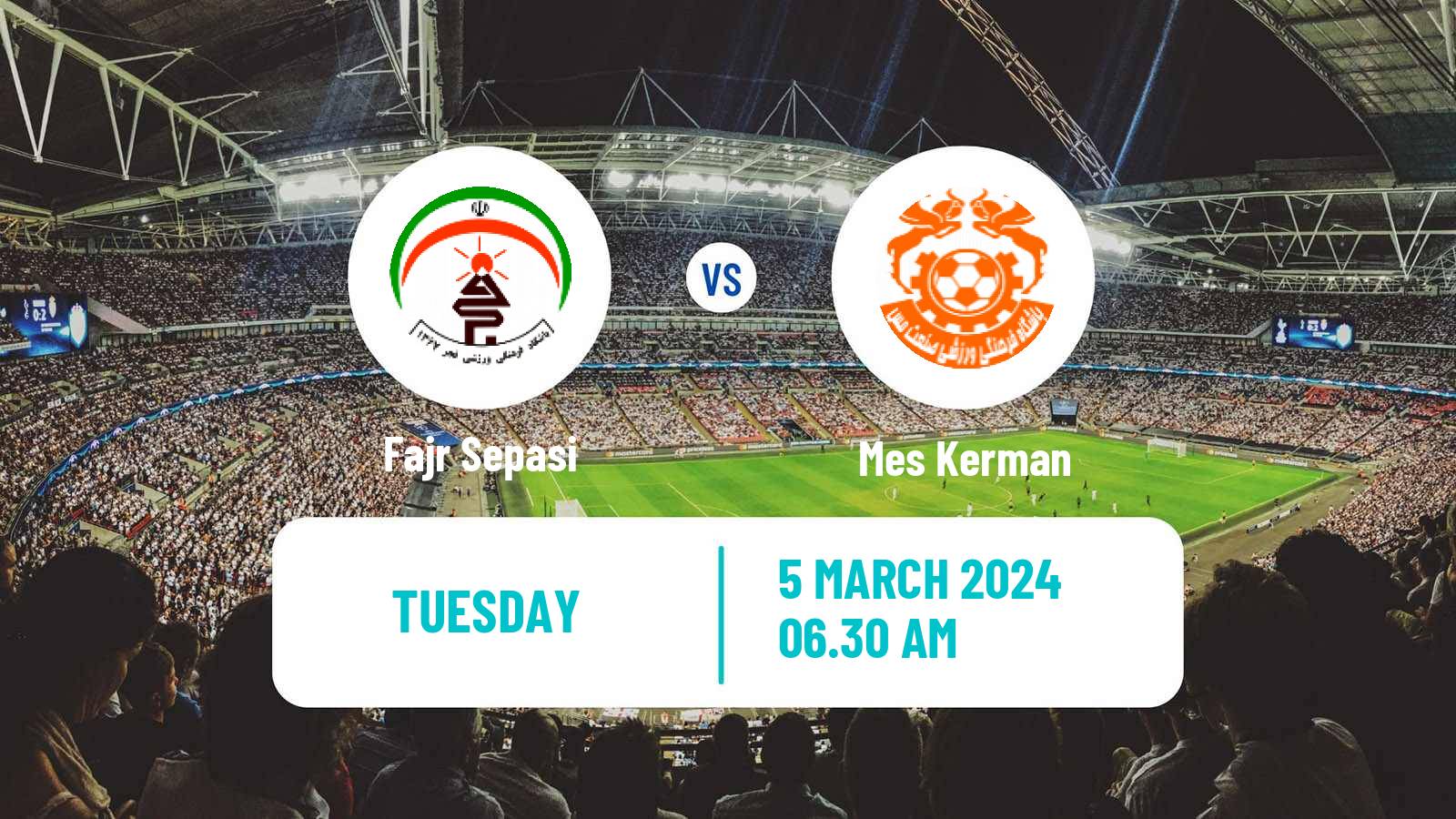 Soccer Iran Division 1 Fajr Sepasi - Mes Kerman
