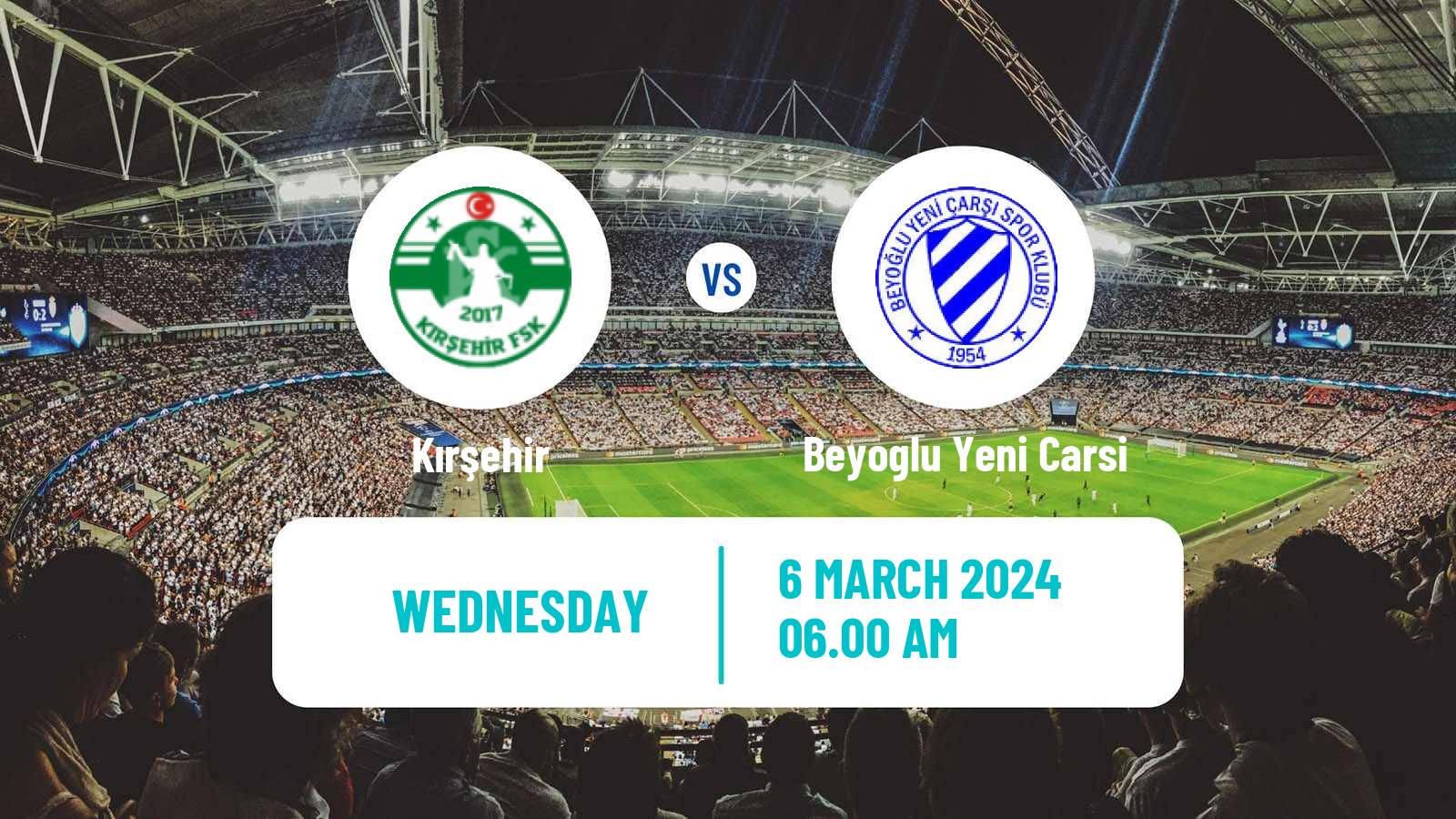 Soccer Turkish Second League White Group Kırşehir - Beyoglu Yeni Carsi