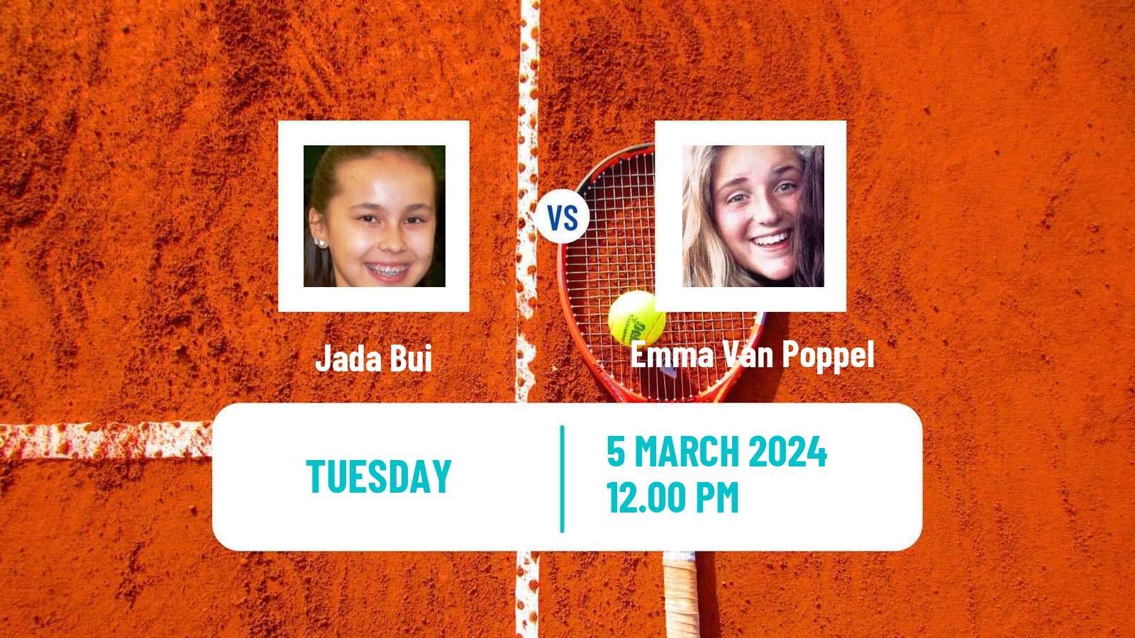 Tennis ITF W15 Brossard Women Jada Bui - Emma Van Poppel