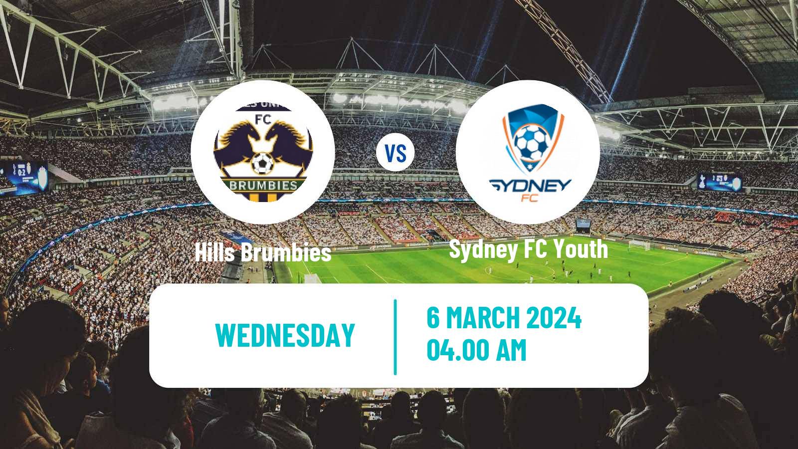 Soccer Australian NPL NSW Hills Brumbies - Sydney FC Youth