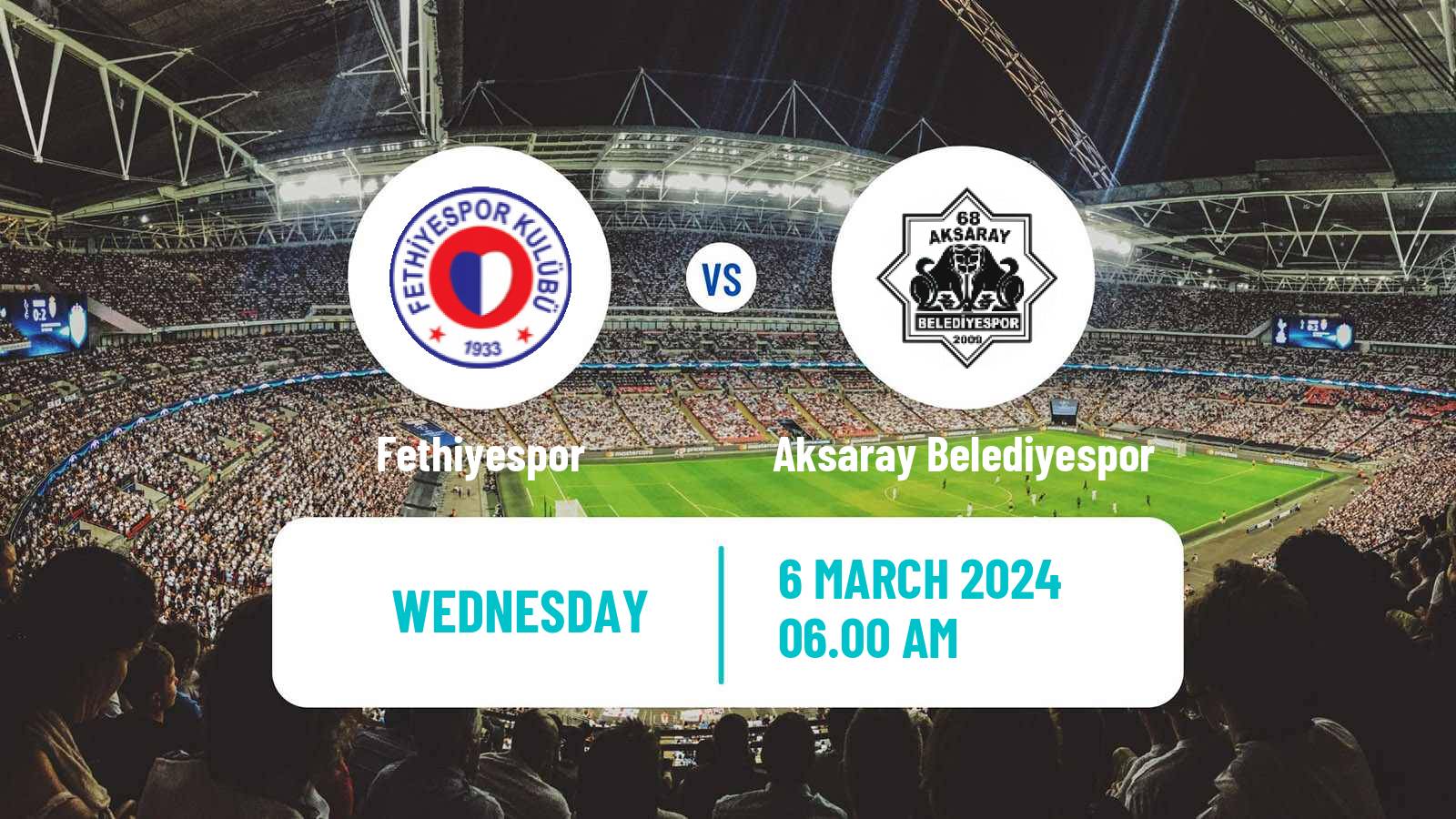 Soccer Turkish Second League Red Group Fethiyespor - Aksaray Belediyespor