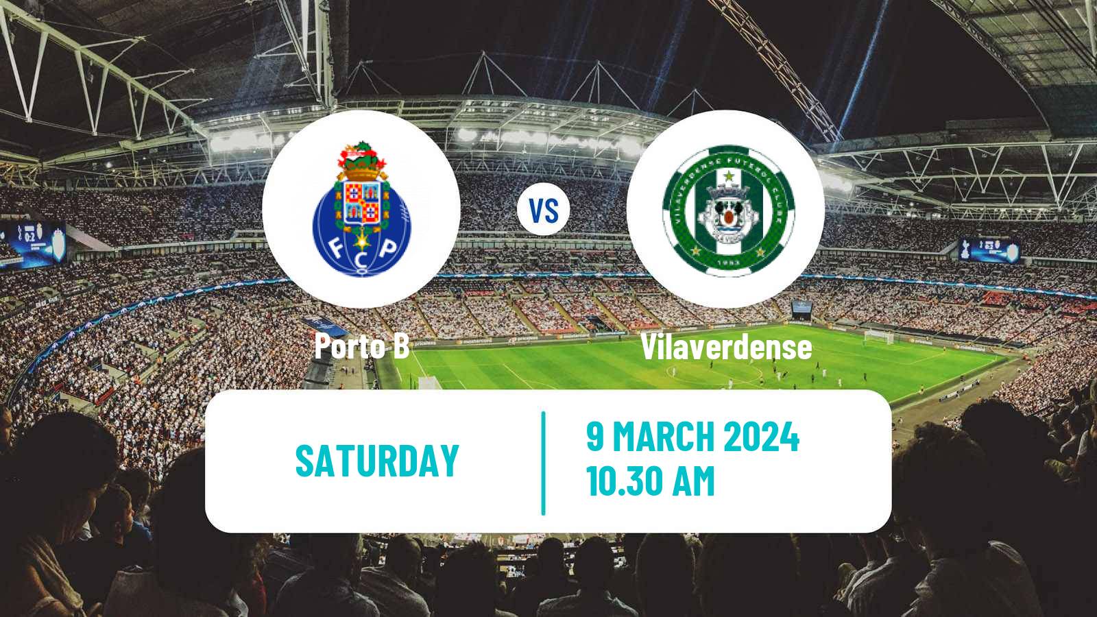 Soccer Portuguese Liga 2 Porto B - Vilaverdense