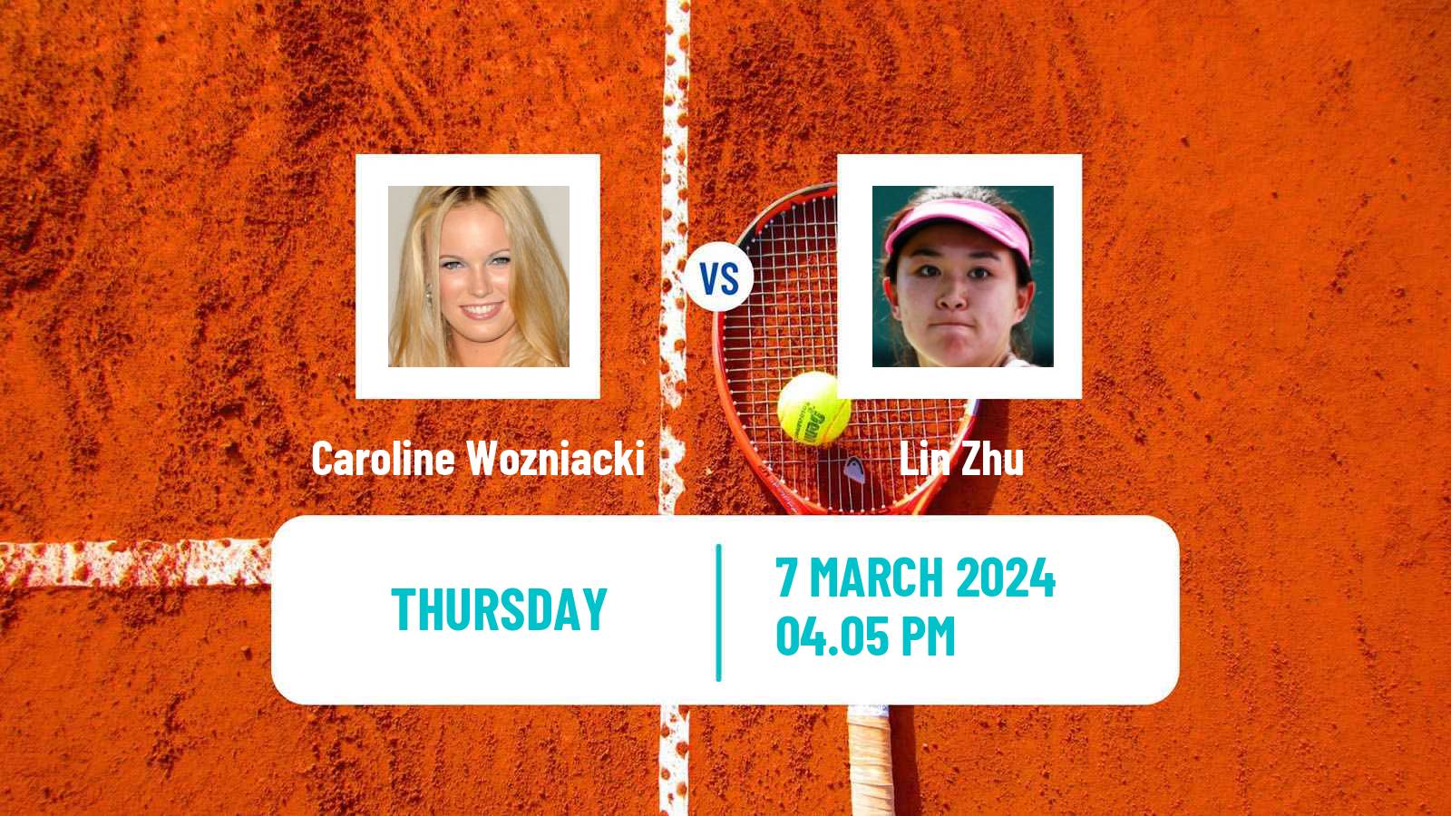 Tennis WTA Indian Wells Caroline Wozniacki - Lin Zhu