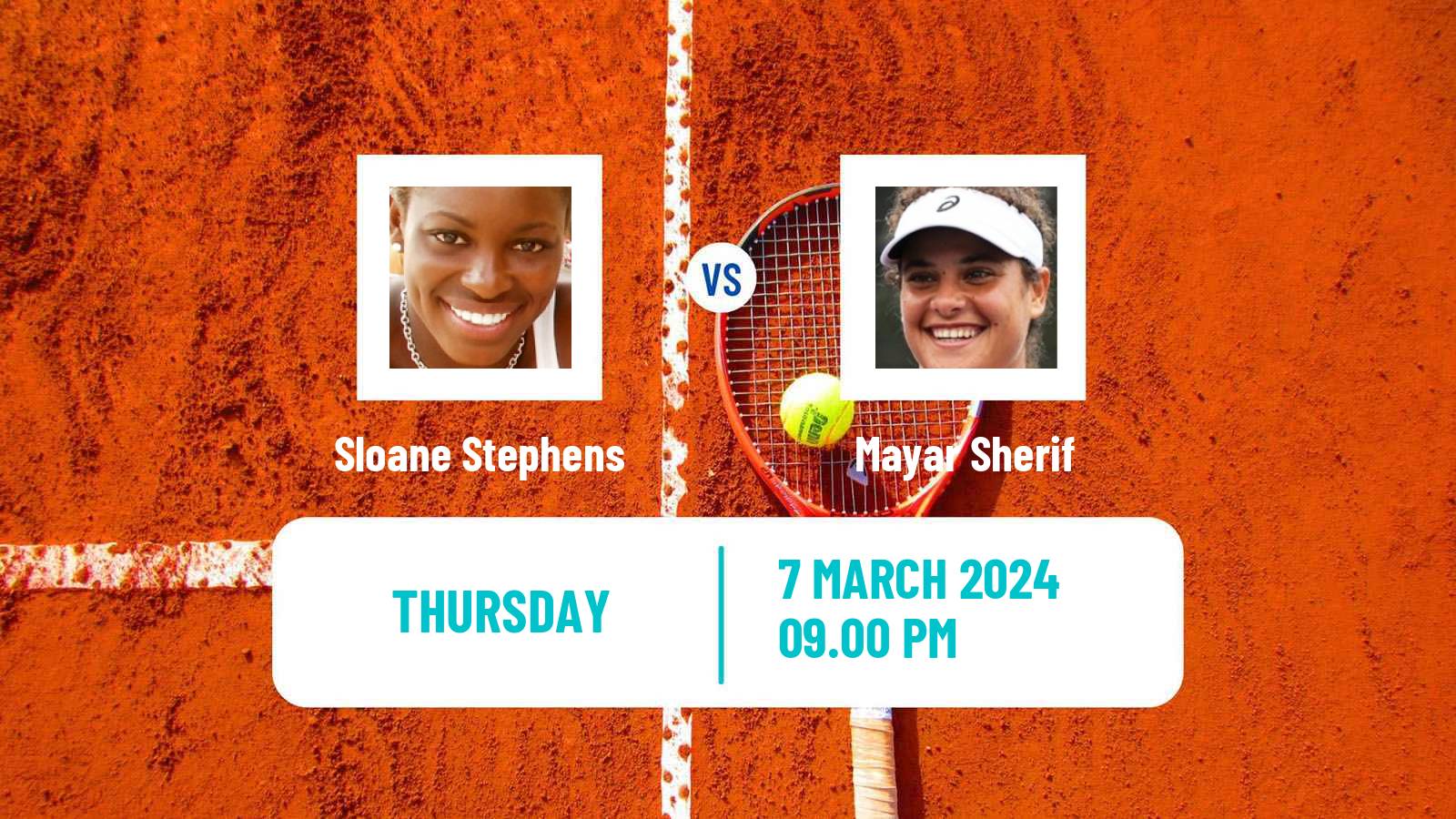 Tennis WTA Indian Wells Sloane Stephens - Mayar Sherif