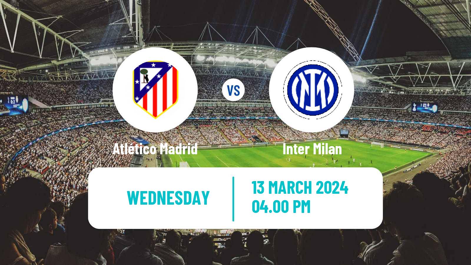 Soccer UEFA Champions League Atlético Madrid - Inter Milan