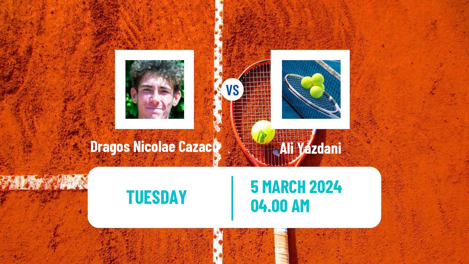Tennis ITF M15 Kish Island 4 Men Dragos Nicolae Cazacu - Ali Yazdani