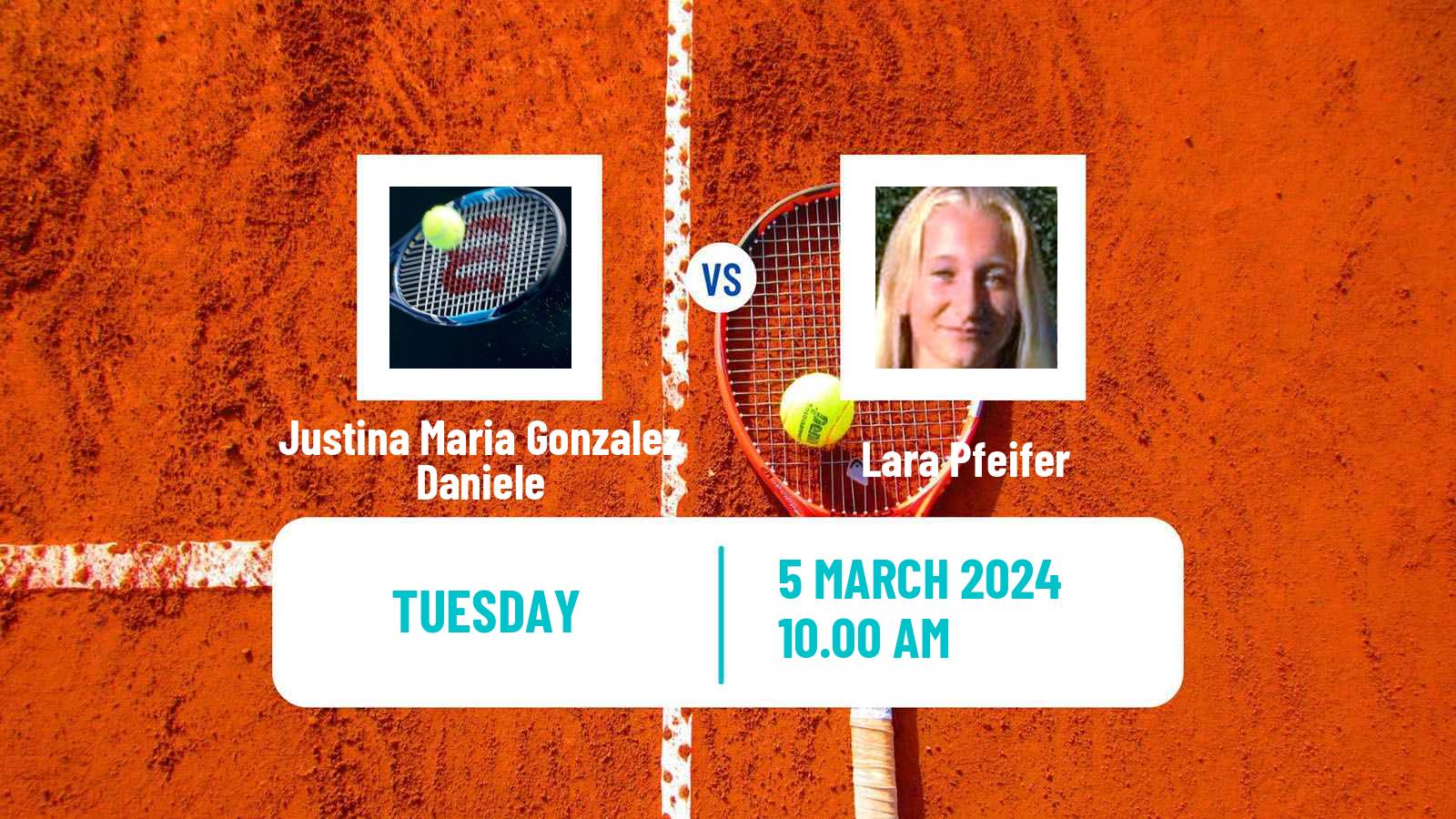 Tennis ITF W15 Cordoba Women Justina Maria Gonzalez Daniele - Lara Pfeifer