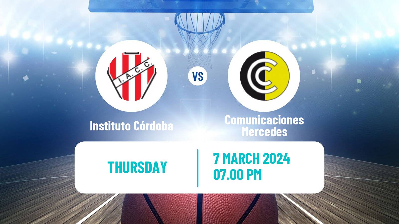 Basketball Argentinian LNB Instituto Córdoba - Comunicaciones Mercedes
