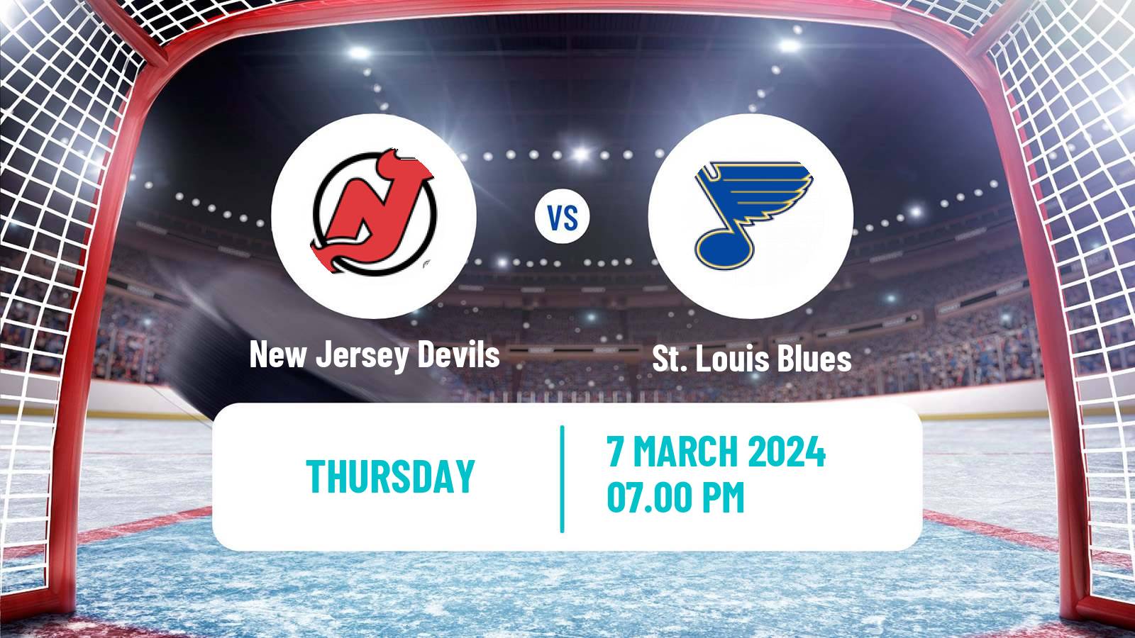 Hockey NHL New Jersey Devils - St. Louis Blues