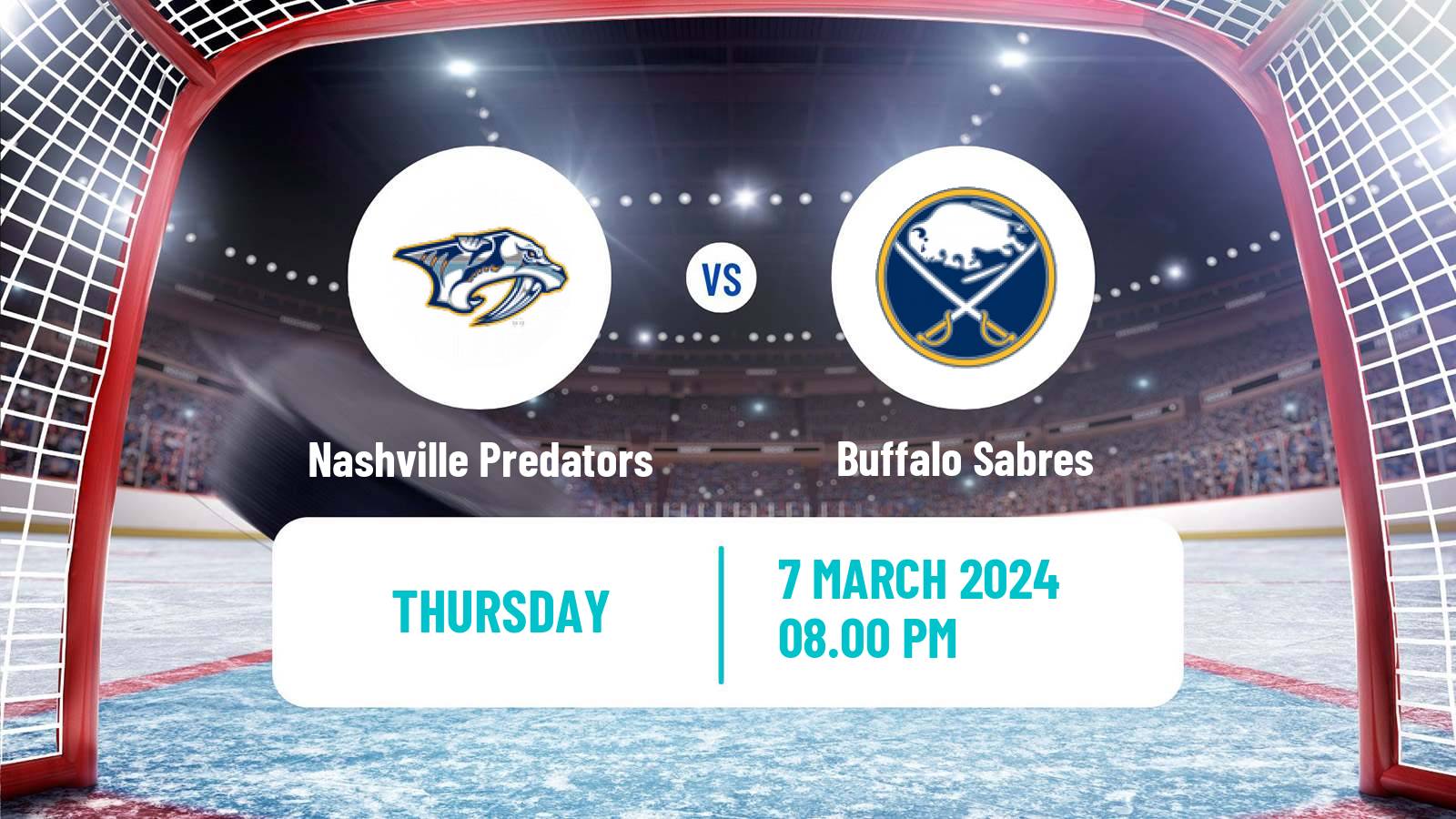 Hockey NHL Nashville Predators - Buffalo Sabres