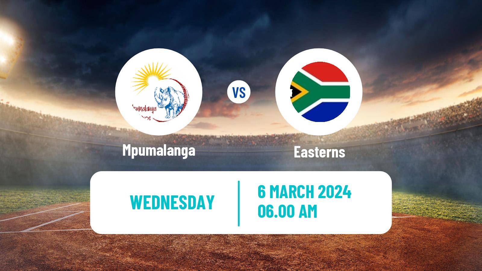 Cricket CSA Provincial T20 Cup Mpumalanga - Easterns