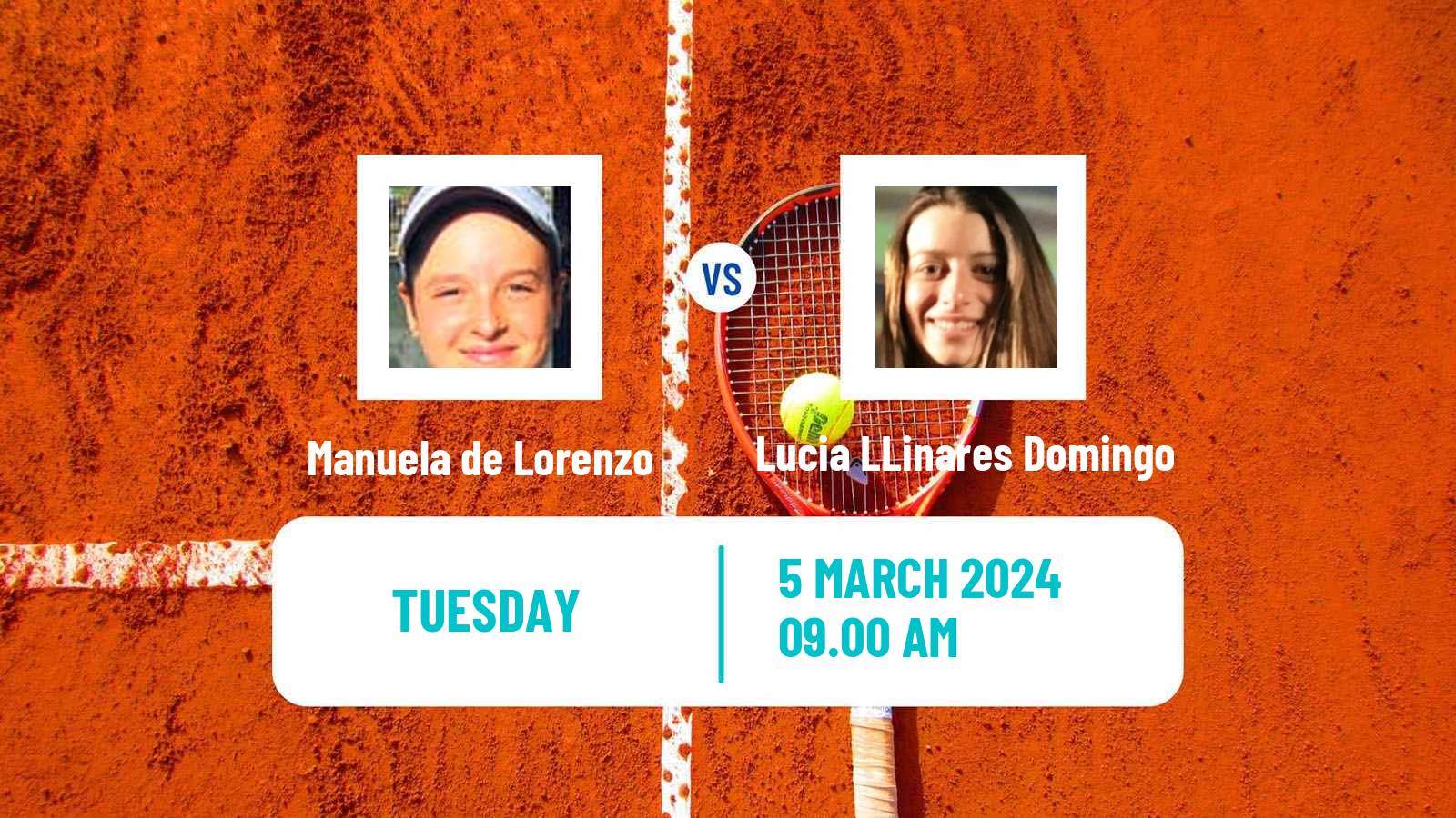 Tennis ITF W15 Monastir 8 Women Manuela de Lorenzo - Lucia LLinares Domingo