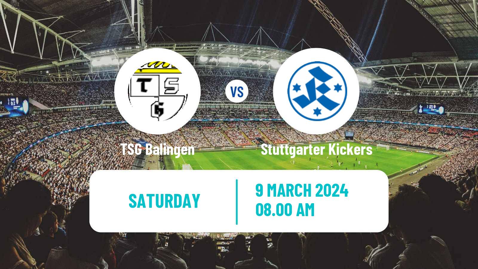 Soccer German Regionalliga Sudwest Balingen - Stuttgarter Kickers