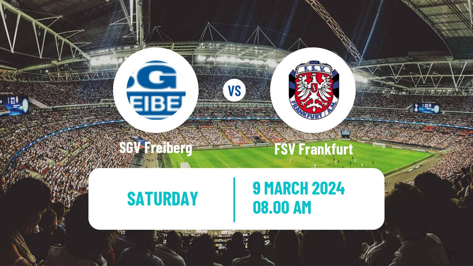 Soccer German Regionalliga Sudwest Freiberg - FSV Frankfurt