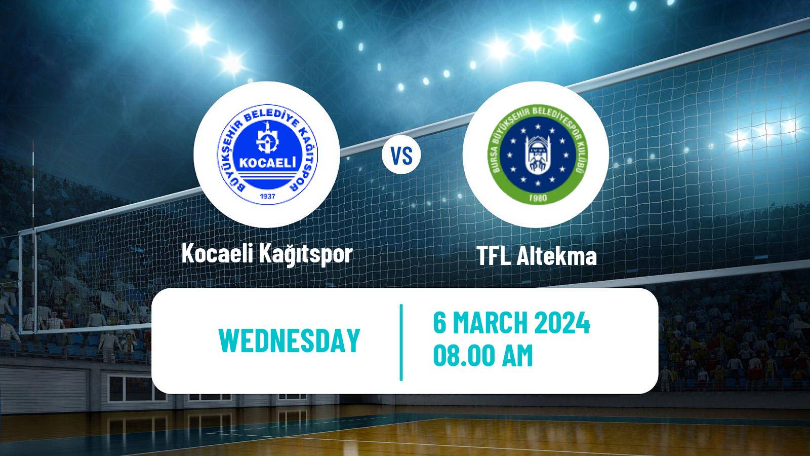 Volleyball Turkish 1 Ligi Volleyball Kocaeli Kağıtspor - TFL Altekma