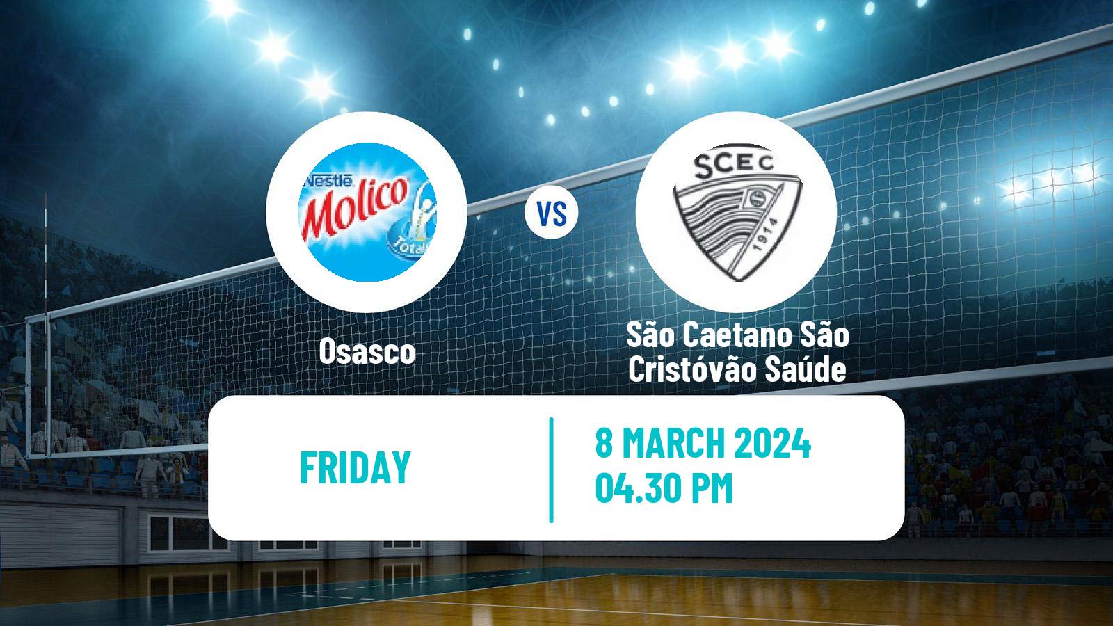 Volleyball Brazilian SuperLiga Volleyball Women Osasco - São Caetano São Cristóvão Saúde