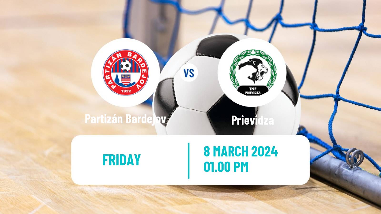 Futsal Slovak Extraliga Futsal Partizán Bardejov - Prievidza